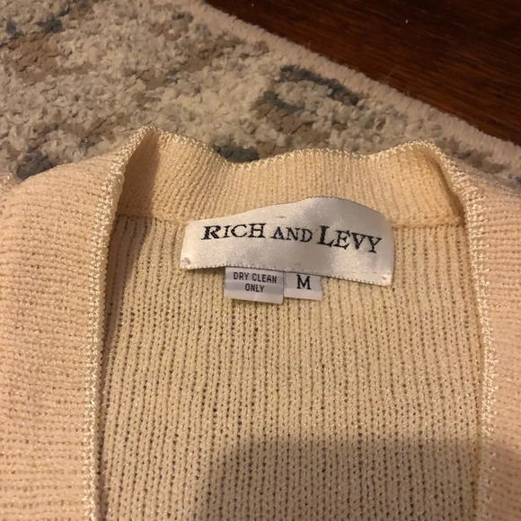 Vintage Rich and Levy Knit Blazer with Shoulder Pads - Picture 4 of 5